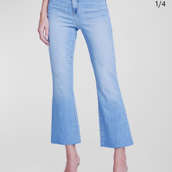 L'AGENCE Denim - L’Agence Kendra High Rise Crop Flare Jeans